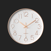 CLOCK WALL MUTBERG HJC-2015E-004 14" MODERN WHITE SILENT NON-TICKING ANALOG