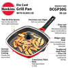 GRILL PAN HAWKINS DCGP30G DIE CAST WITH GLASS LID 30CM
