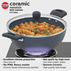 POT HAWKINS ICK35G CERAMIC NONSTICK DEEP KADHAI WITH GLASS LID 3.5L