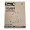 TOILET SEAT CRONEX 376110 D SHAPE SOFT CLOSE
