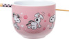Ramen Bowl Silver Buffalo Peanuts Snoopy Poses Puppy Love Ceramic
