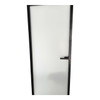 DOOR SHOWER 32" X 80" BLACK FRAME FROSTED GLASS 20260315-9 HANDLE ON GLASS