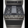 STOVE 5 BURNER LG 30" LRGN6325Z WITH AIR FRYER SMART WIFI TRUE CONVECTION EASY CLEAN WITH PLATE-GRIDDLE