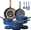 Pot Set Carote Non Stick 16pcs Blue