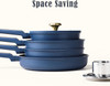 Pot Set Carote Non Stick 16pcs Blue