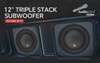 SPEAKER CAR AUDIO PIPE 12" TXX-BDC-III-12 TRIPLE STACK DVC4 SOLD EACH