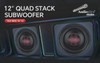 SPEAKER CAR AUDIO PIPE 12" TXX-BDC-IV-12 QUAD STACK DVC4 SOLD EACH