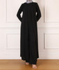 Gown Abaya 2pc Set Blue / Black