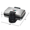 WAFFLE MAKER HAMILTON BEACH 26009MN BELGIAN STYLE