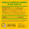 SEASON SARDINE FILLETS IN 100% OLIVE OIL 4.375oz 124g
