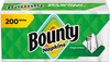 BOUNTY PAPER TOWELS QUILTED NAPKINS WHITE 200 COUNT 12.1" X 12" 1-PLY