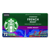 STARBUCKS COFFEE KEURIG K-CUPS FRENCH ROAST DARK ROAST 72 COUNTS