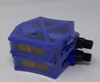 BICYCLE PEDAL PLASTIC WITH REFLECTOR SQUARE BMX SINGH'S SUNSET / Blue / Black