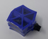 BICYCLE PEDAL PLASTIC WITH REFLECTOR SQUARE BMX SINGH'S SUNSET / Blue / Black