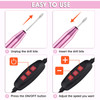 Nails Portable Electric Nail Drill Sincalong 11 in 1 Professional Drill Kit for Acrylic Gel Nails Manicure Pedicure Polishing Shape Tools with 20 Purple