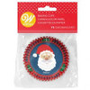 BAKING WILTON BAKING CUPS 75PCS SANTA CLAUS 415-0-0109