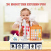Toy Sink Play Sink with Running Water Kitchen Toy Set with Working Faucet and Play Plates for Girls, Toddlers and Boys