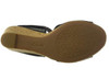 Footwear Clarks Women's Lafley Lily Wedge Sandal Black Leather/Textile Combi