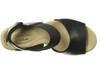 Footwear Clarks Women's Lafley Lily Wedge Sandal Black Leather/Textile Combi