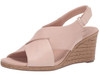 Footwear Clarks Women's Lafley Alaine Wedge Sandal Blush Leather