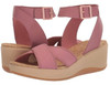 Footwear Clarks Women's Step Cali Coast Wedge Sandal Mauve Canvas