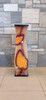 VASE 24" EQ100 LIGHT BROWN, DARK BROWN & YELLOW