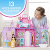 Toy Disney Princess Pop-Up Palace, Castle Playset with Handle and 13 Accessories, 5 Rooms, 2 Feet Tall