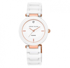 Watch Anne Klein Women's 1018RGWT Ceramic and Rose Gold-tone Stainless Steel White Dial