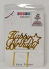 PARTY CAKE TOPPER HAPPY BIRTHDAY WITH STAR ZH36