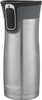 Travel Mug Contigo Autoseal West Loop Vacuum-Insulated Stainless Steel Travel Mug, 16 Oz, Stainless Steel & Grapevine, 2-pack