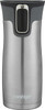 Travel Mug Contigo Autoseal West Loop Vacuum-Insulated Stainless Steel Travel Mug, 16 Oz, Stainless Steel & Grapevine, 2-pack