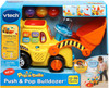 Toy VTech Pop-a-Balls Push & Pop Bulldozer, Yellow