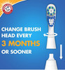 Toothbrush ARM & HAMMER Spinbrush PRO Clean Soft Family Pack- 2 Brushes Plus 4 Refill Heads- Battery Powered Toothbrush Multi-Pack- Soft Bristles