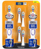 Toothbrush ARM & HAMMER Spinbrush PRO Clean Soft Family Pack- 2 Brushes Plus 4 Refill Heads- Battery Powered Toothbrush Multi-Pack- Soft Bristles