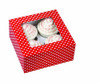 BAKING WILTON CUPCAKE BOXES 3PCS 6.25"X6.25"X3" HOLDS 4 CUPCAKES 415-0575