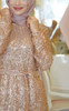 Dress Evening Game Ozkul Rose gold with sequins