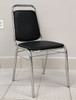 CHAIR WAITING BLACK AND CHROME (HANDLE) 223A (A223) SMALL