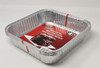 FOIL TRAY TITAN BZ90308R 4PCS PACK SQUARE CAKE PANS 7.5X7.5X1.5" 19X19X3.2CM