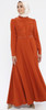 Dress Loreen By Puane leather belt Terra Cotta