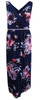 Dress Evening SLNY Floral Navy