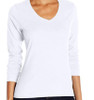Top Long sleeve Tee Hanes White