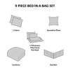 Comforter Set Intelligent Design Coral Queen includes sheet set & decorative pillow