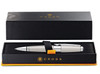Stationery Pen Cross Edge Medium Black Ink Titanium Barrel AT0555-5