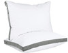 Pillow Utopia Gusseted Gray (2-Pack) Queen 18 x 26 Inches