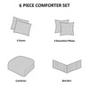 Comforter Set Comfort Spaces Modern King 6 pcs Teal/Grey