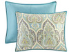 Comforter Set Comfort Spaces Modern King 6 pcs Teal/Grey