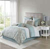 Comforter Set 510 Design King 8 pcs seafoam