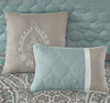 Comforter Set 510 Design King 8 pcs seafoam