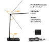 Desk Lamp LED Dimmable 8w Black Aluminum alloy