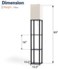 Floor Lamp Addlon LED Modern Shelf for Living Room Bedroom and Office